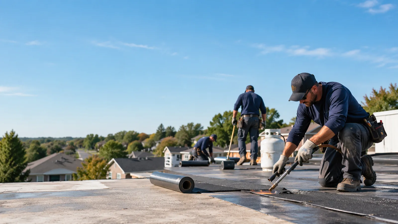 Flat Roof Leak Repair providers in Merom, IN